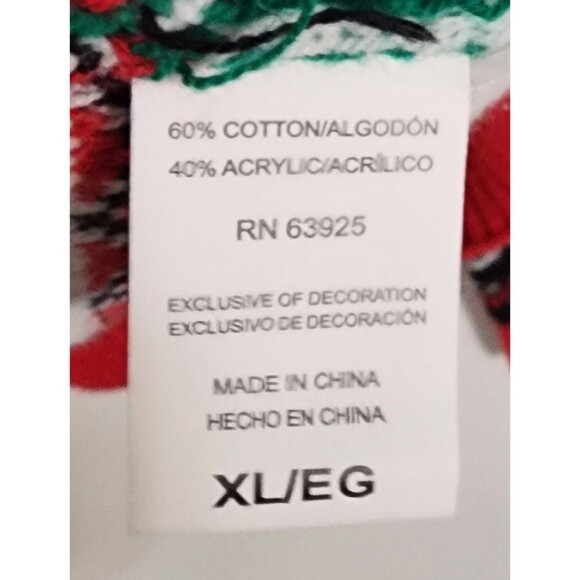 UGLY CHRISTMAS SWEATER OH SNAP GINGERBREAD MAN CANDY CANE CRUTCH MENS WOMENS XL - Picture 3 of 5